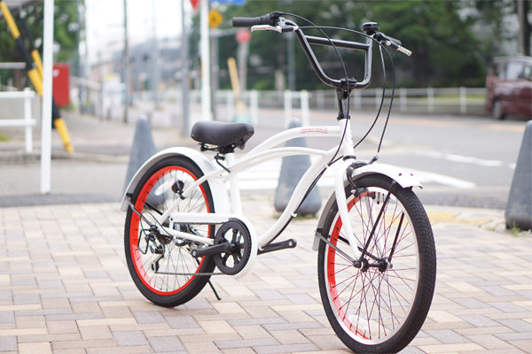 ✨良品✨Feelling of decksビーチクルーザー 6段変速 人気のキッズバイク Feeling of decks「フィーリングオブ